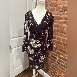 Ralph Lauren Deep Purple Floral Dress